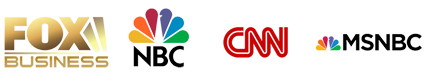 Featured on Fox Business, NBC, CNN and MSNBC